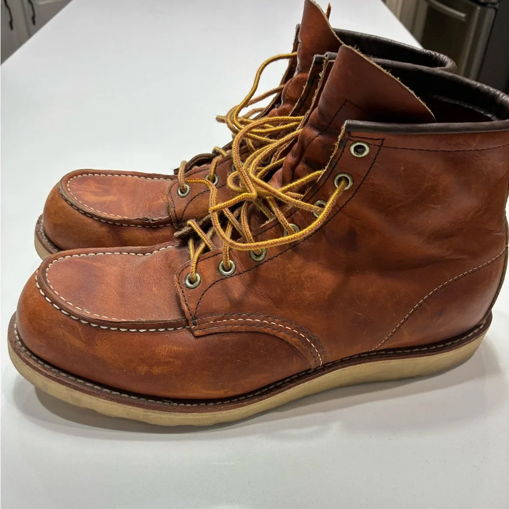 Red Wing Men's Heritage Moc Lug leather boots in Men’s size 12. - Picture 1 of 12